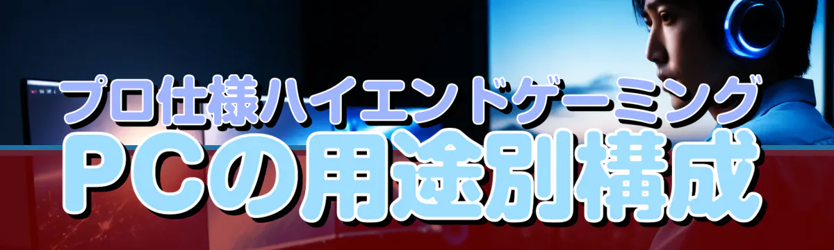 プロ仕様ハイエンドゲーミングPCの用途別構成