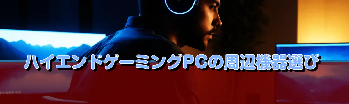 ハイエンドゲーミングPCの周辺機器選び