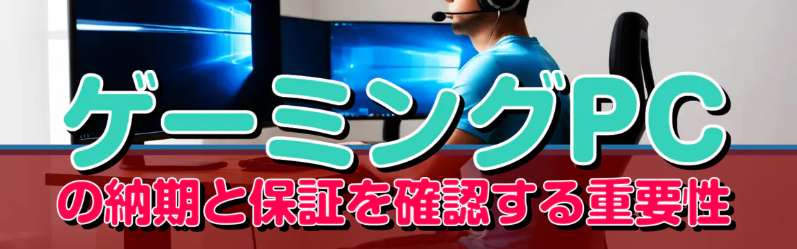 ゲーミングPCの納期と保証を確認する重要性