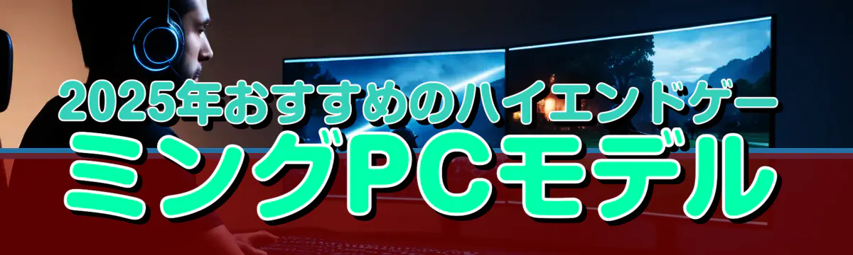 2025年おすすめのハイエンドゲーミングPCモデル