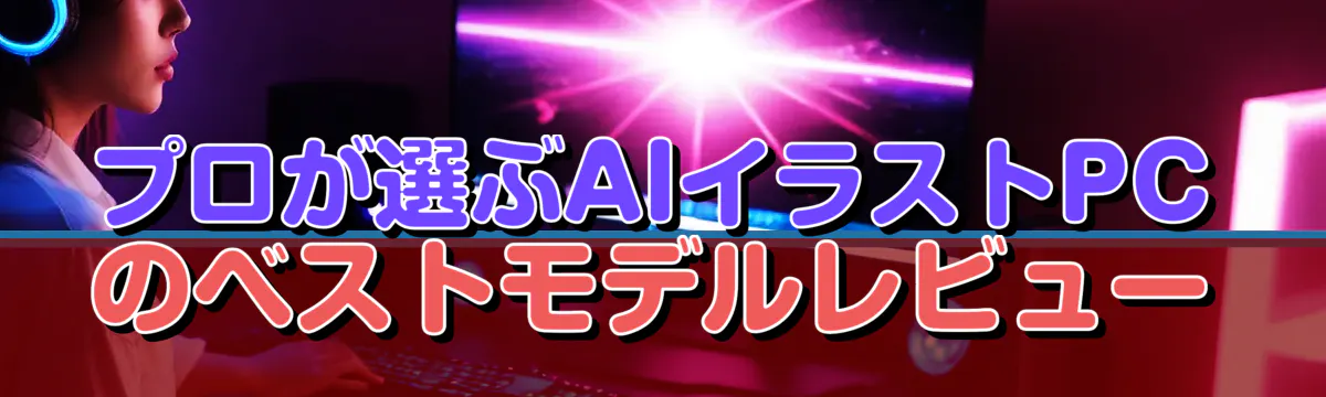 プロが選ぶAIイラストPCのベストモデルレビュー