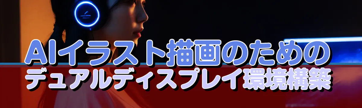 AIイラスト描画のためのデュアルディスプレイ環境構築