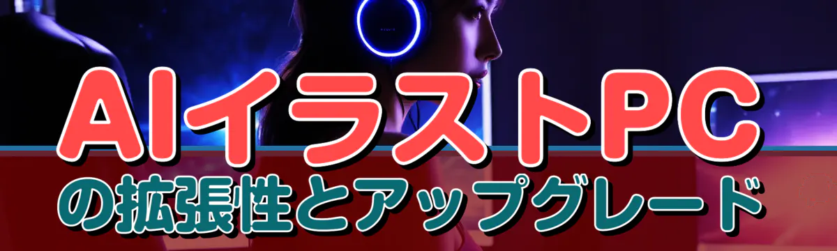 AIイラストPCの拡張性とアップグレード