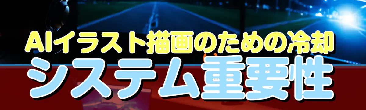 AIイラスト描画のための冷却システム重要性