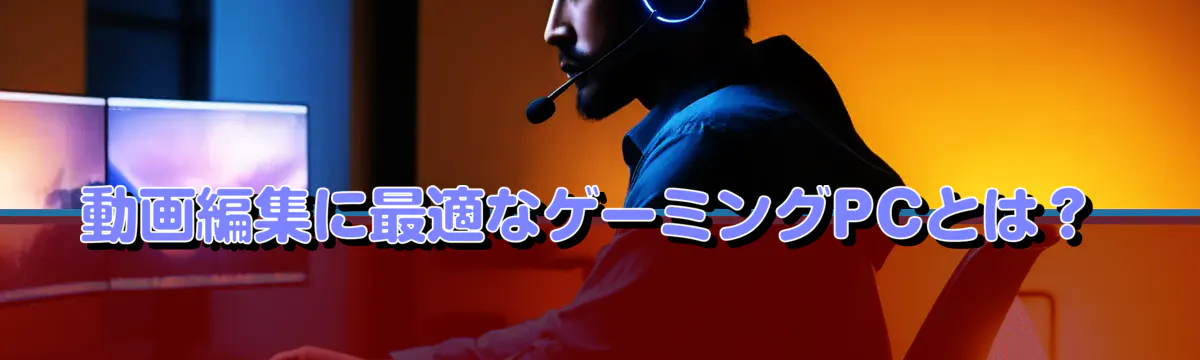 動画編集に最適なゲーミングPCとは?