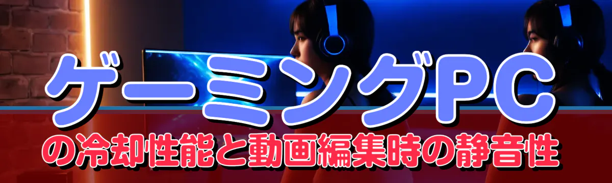 ゲーミングPCの冷却性能と動画編集時の静音性