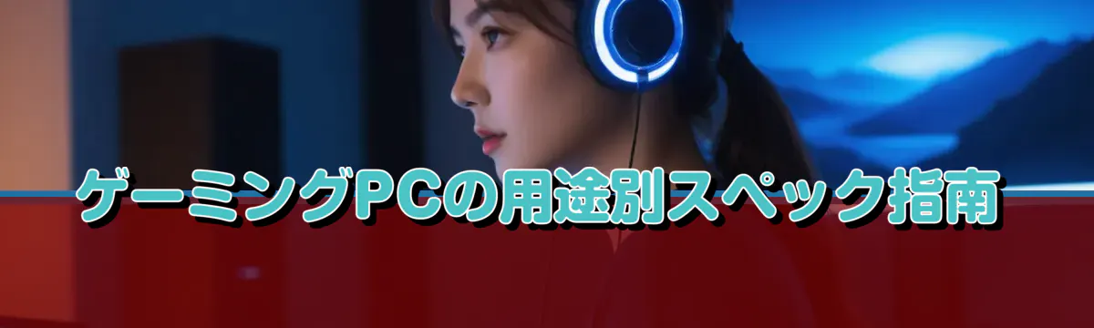 ゲーミングPCの用途別スペック指南