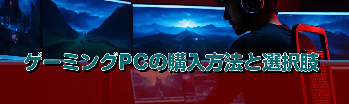 ゲーミングPCの購入方法と選択肢