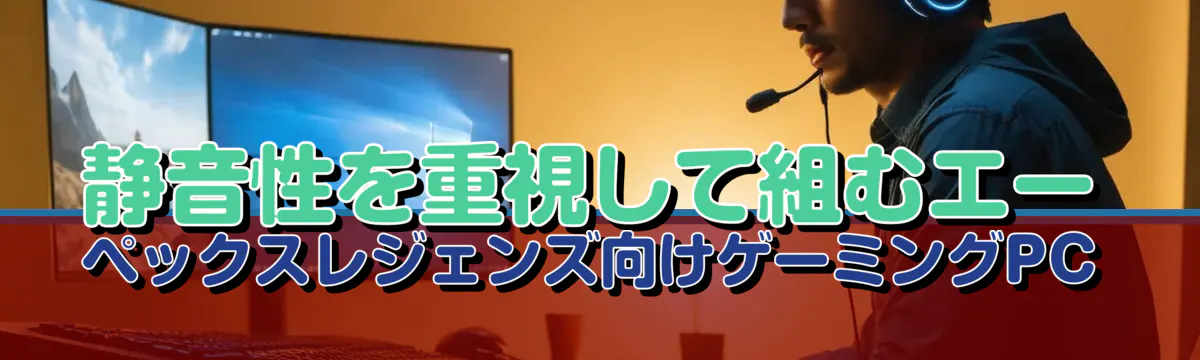 静音性を重視して組むエーペックスレジェンズ向けゲーミングPC