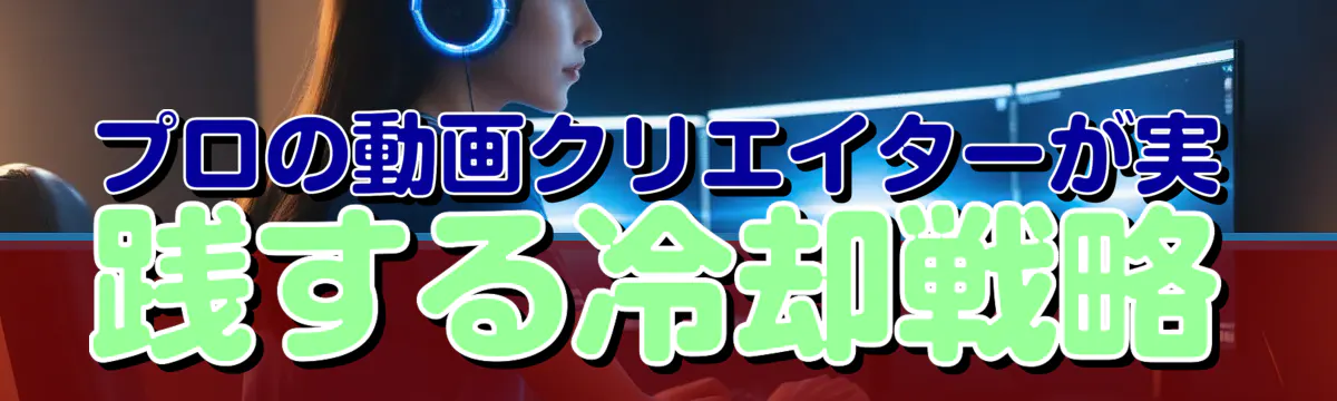 プロの動画クリエイターが実践する冷却戦略