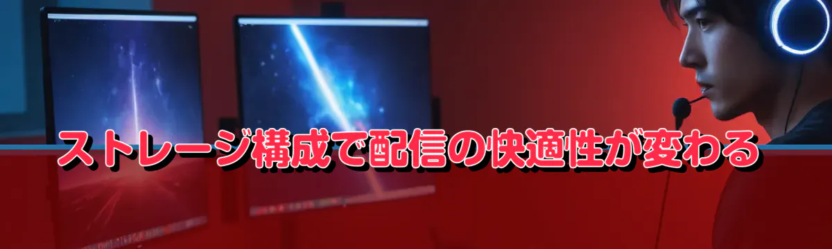 ストレージ構成で配信の快適性が変わる