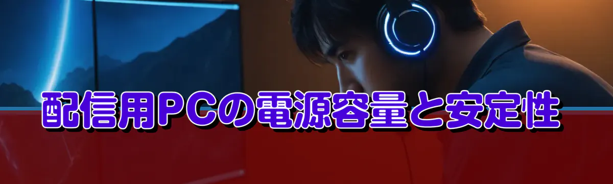 配信用PCの電源容量と安定性