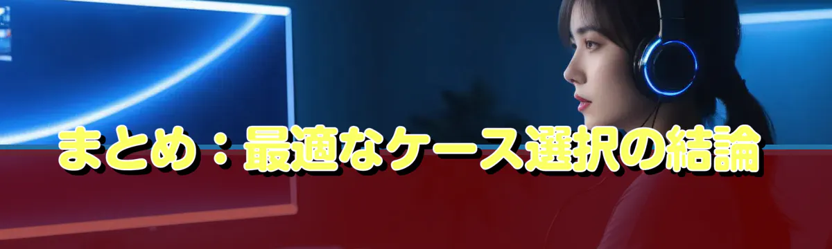 まとめ：最適なケース選択の結論
