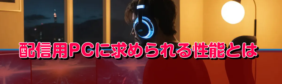 配信用PCに求められる性能とは