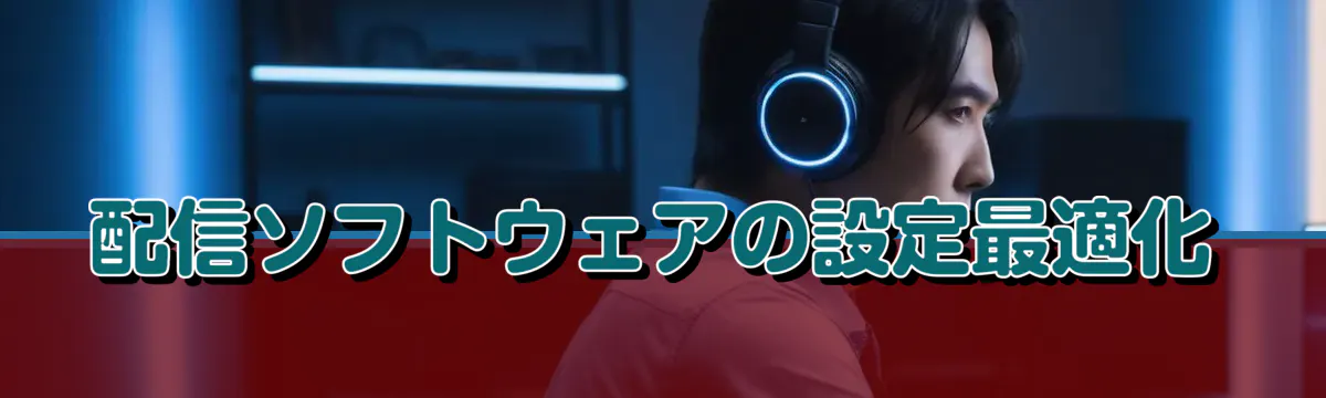 配信ソフトウェアの設定最適化