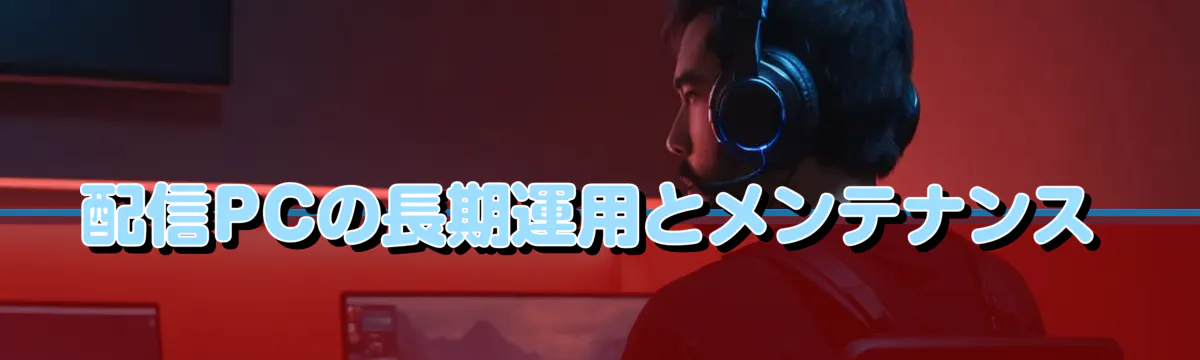 配信PCの長期運用とメンテナンス