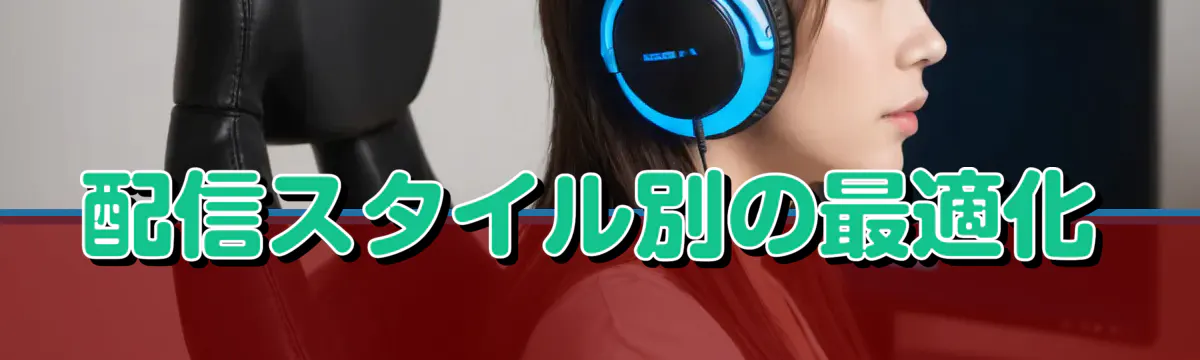 配信スタイル別の最適化