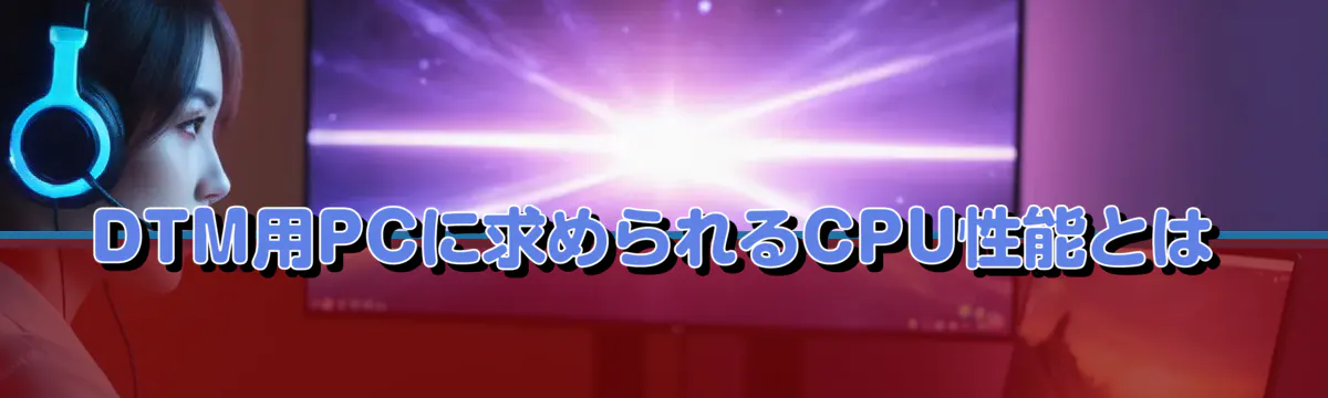 DTM用PCに求められるCPU性能とは