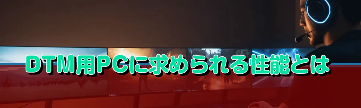 DTM用PCに求められる性能とは