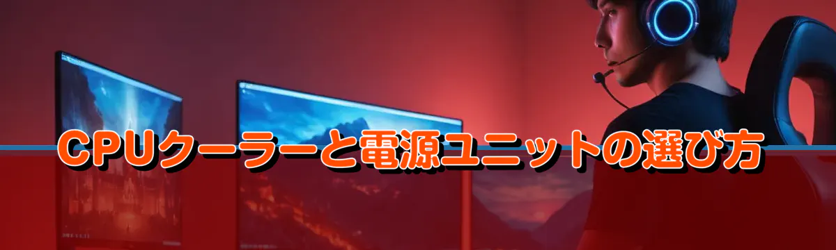CPUクーラーと電源ユニットの選び方