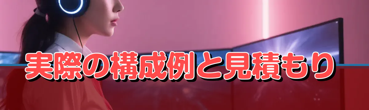 実際の構成例と見積もり