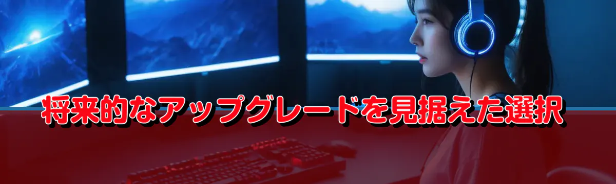 将来的なアップグレードを見据えた選択