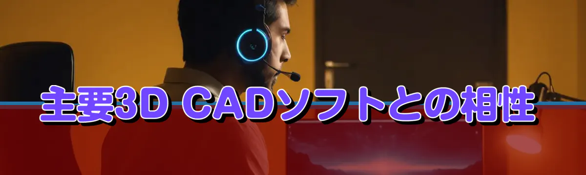 主要3D CADソフトとの相性