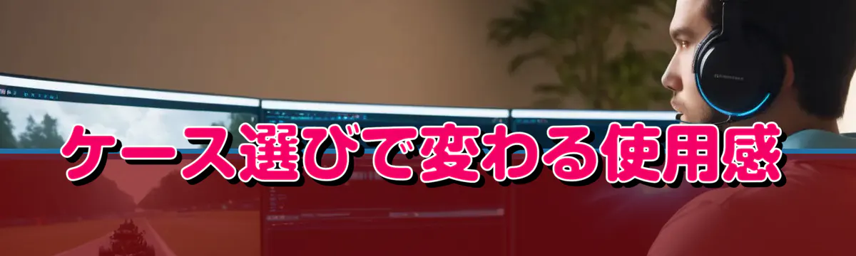 ケース選びで変わる使用感