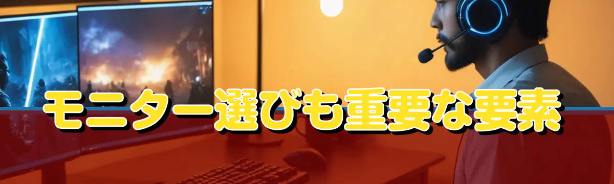 モニター選びも重要な要素