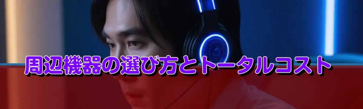 周辺機器の選び方とトータルコスト