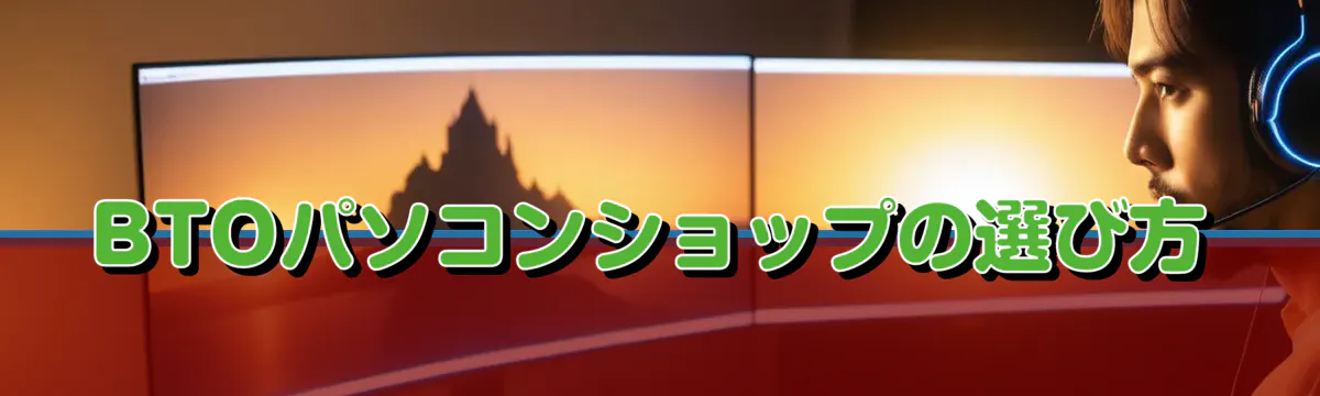 BTOパソコンショップの選び方
