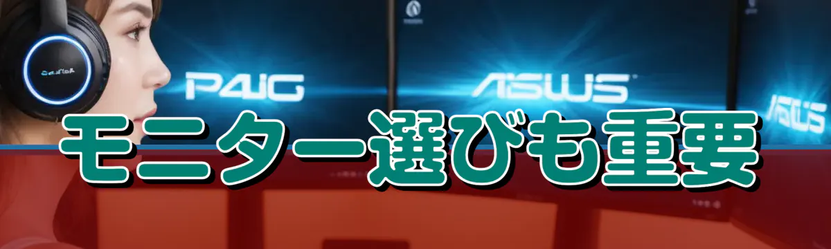モニター選びも重要