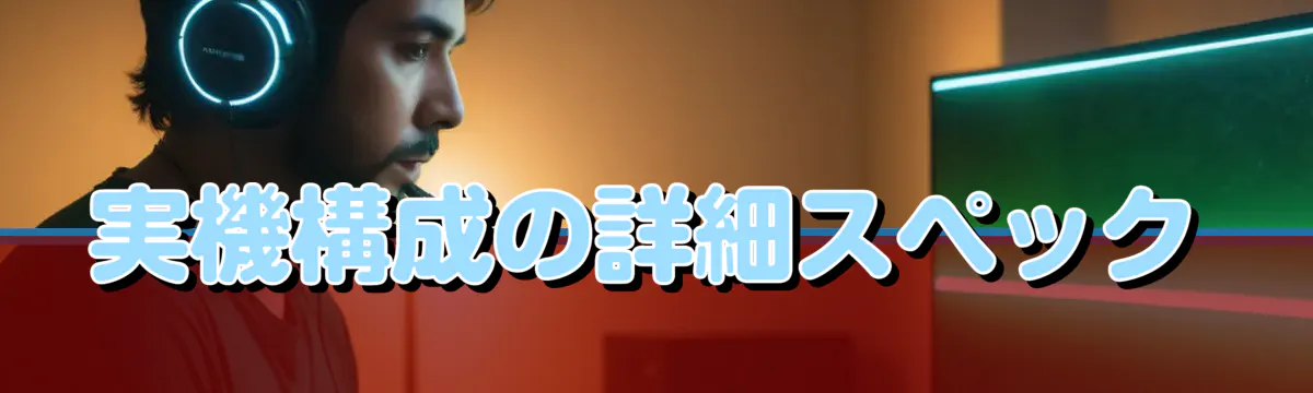 実機構成の詳細スペック