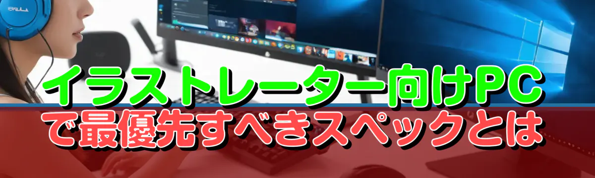 イラストレーター向けPCで最優先すべきスペックとは