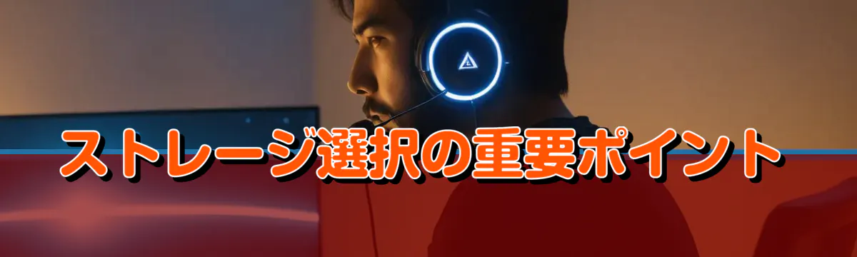 ストレージ選択の重要ポイント