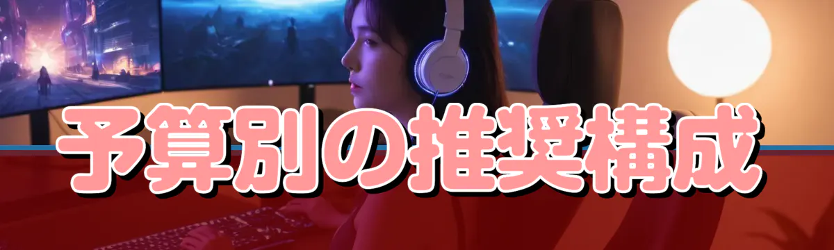 予算別の推奨構成