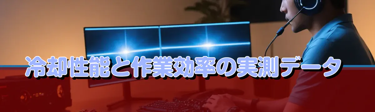 冷却性能と作業効率の実測データ