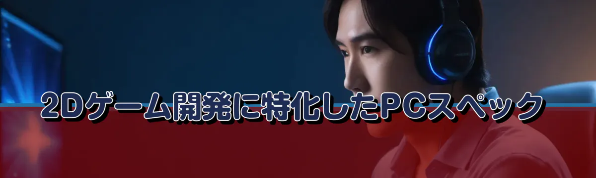 2Dゲーム開発に特化したPCスペック
