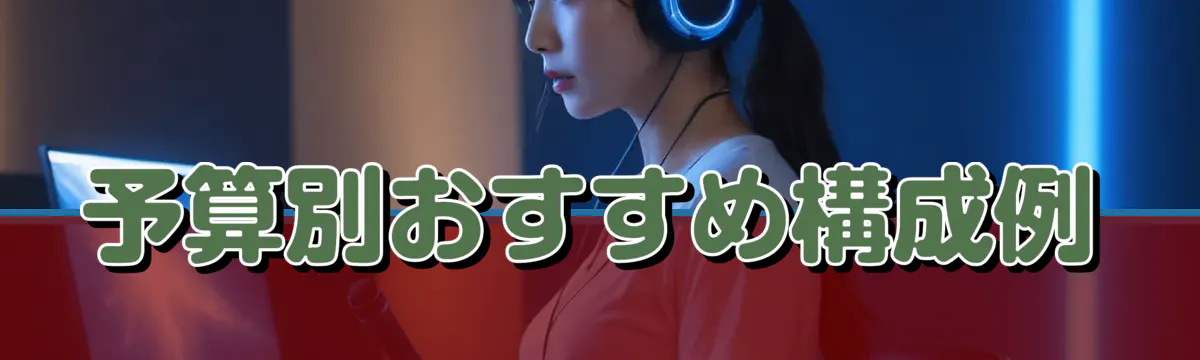 予算別おすすめ構成例