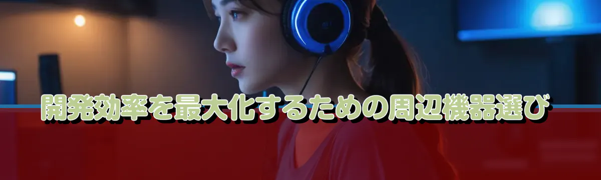 開発効率を最大化するための周辺機器選び