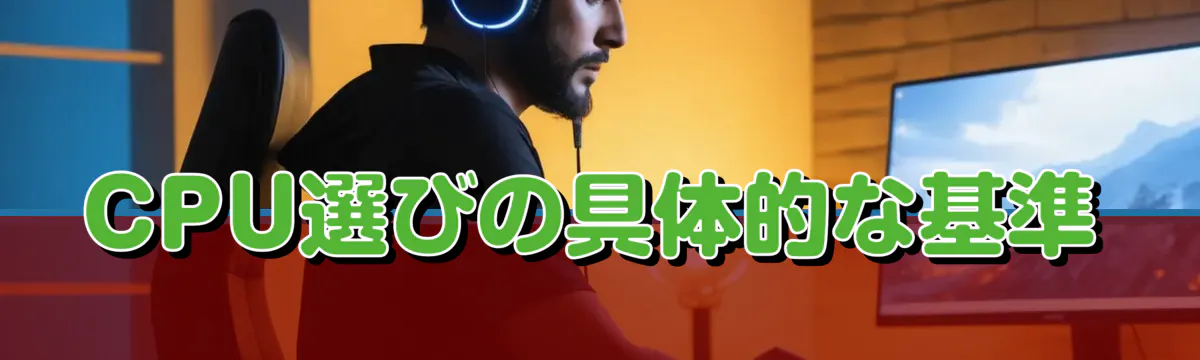 CPU選びの具体的な基準