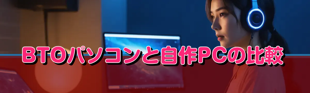 BTOパソコンと自作PCの比較