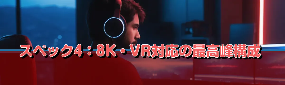 スペック4：8K・VR対応の最高峰構成