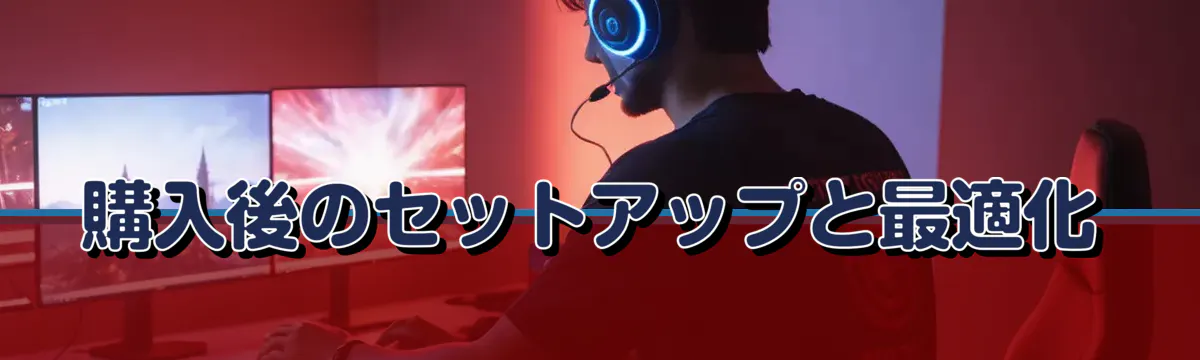 購入後のセットアップと最適化