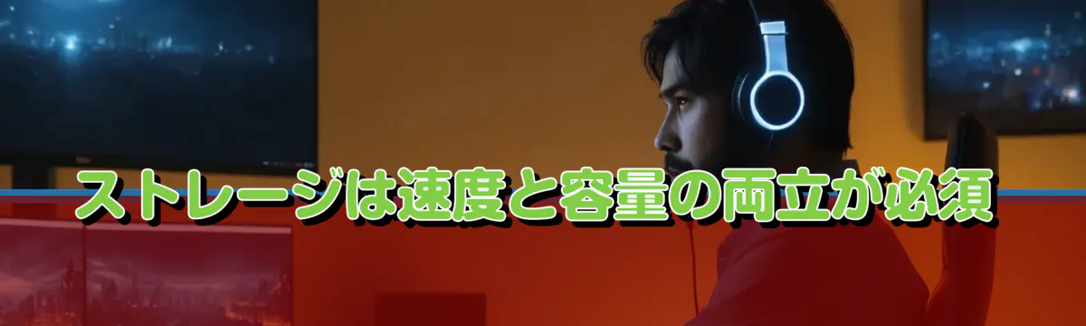 ストレージは速度と容量の両立が必須