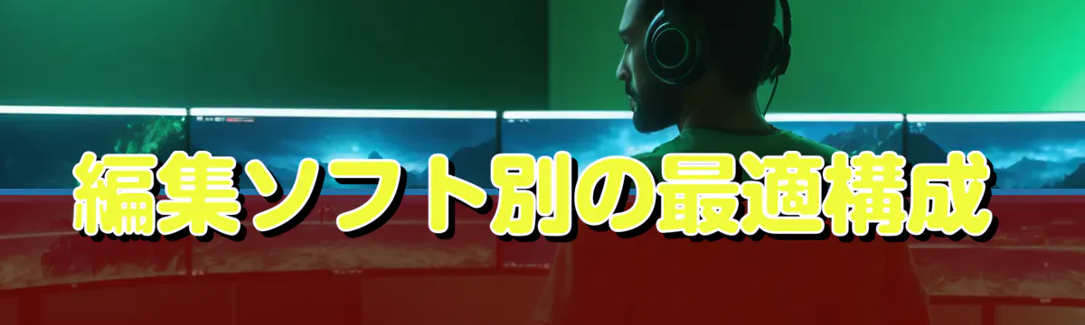 編集ソフト別の最適構成