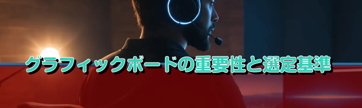 グラフィックボードの重要性と選定基準