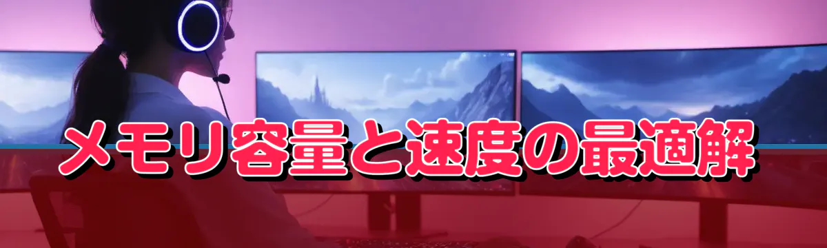 メモリ容量と速度の最適解