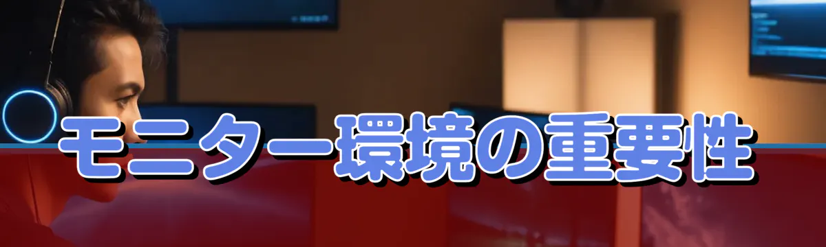 モニター環境の重要性