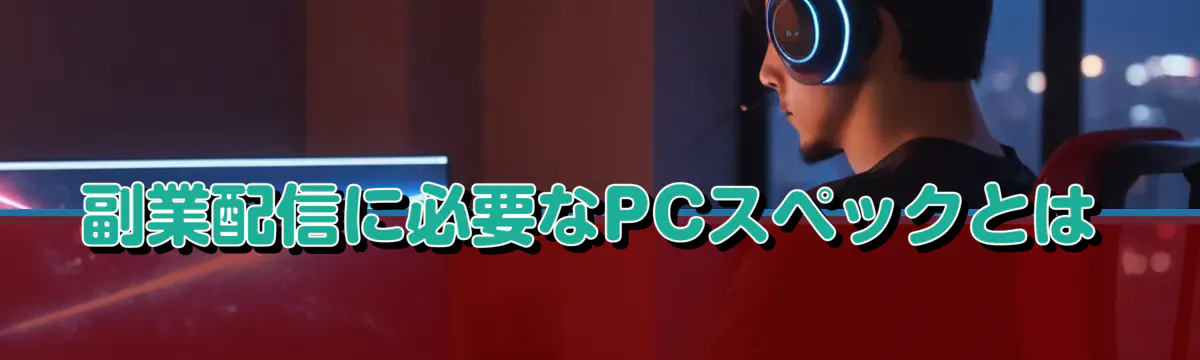 副業配信に必要なPCスペックとは